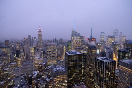Vista Manhattan dalla cima del Rockefeller Center