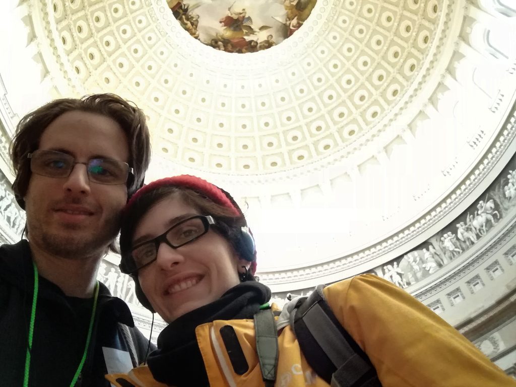 Faces from guided tour at the Capitol
