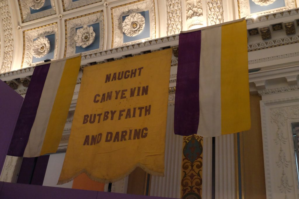 The flag of the suffragettes
