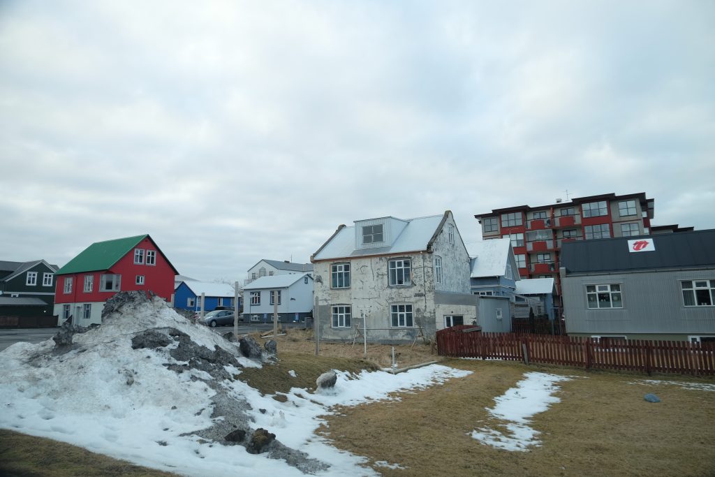 Reykjanesbær, Iceland, view from the van