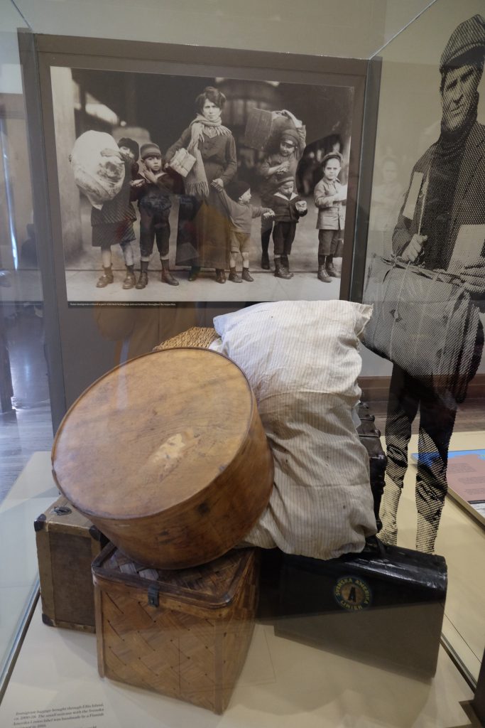 The suitcases of a migrant